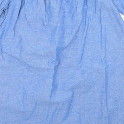 Womens UK Size 14 Dorothy Perkins Blue Basic Blouse