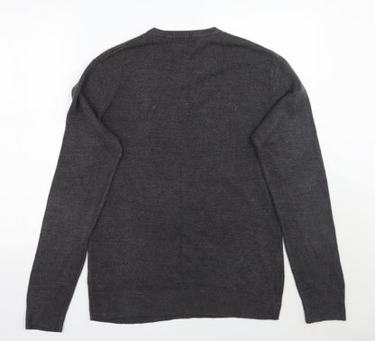 Easy Mens Brown   Pullover Jumper Size M