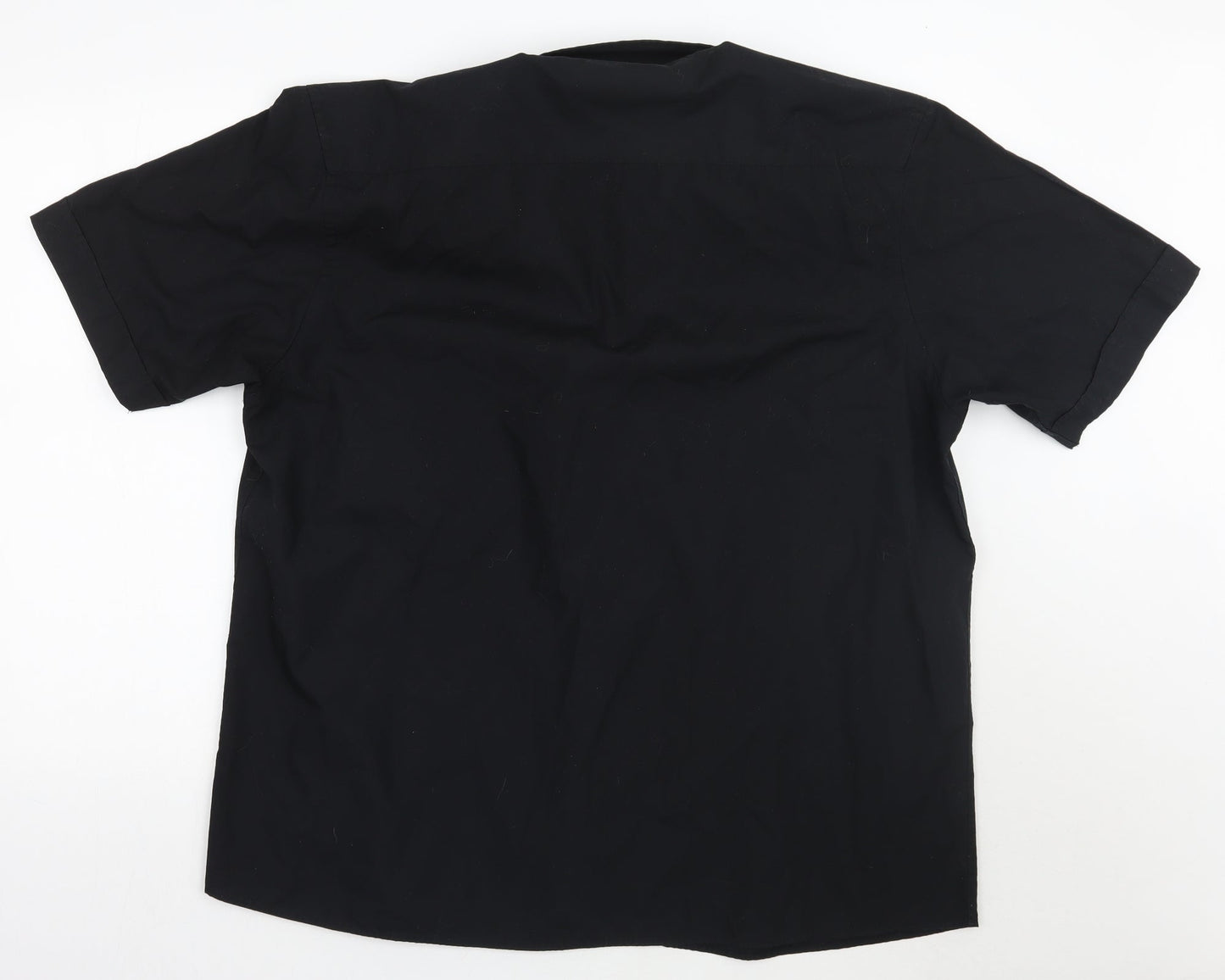 George Mens Black    Button-Up Size 2XL