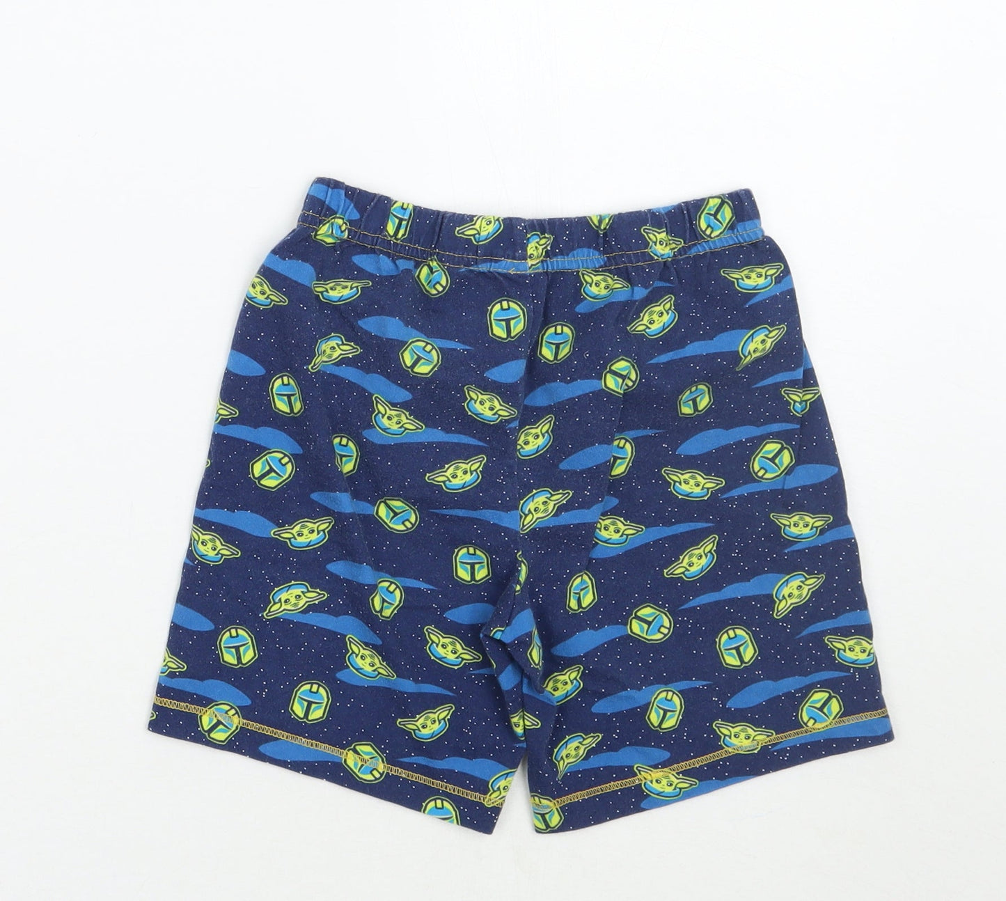 Starwars Boys Blue Geometric  Bermuda Shorts Size 5-6 Years