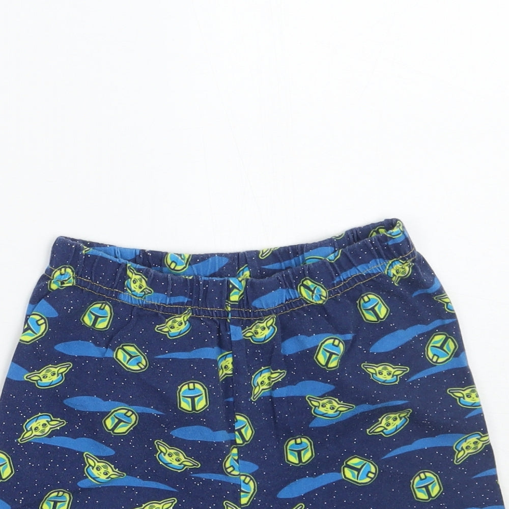 Starwars Boys Blue Geometric  Bermuda Shorts Size 5-6 Years