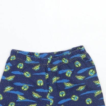 Starwars Boys Blue Geometric  Bermuda Shorts Size 5-6 Years