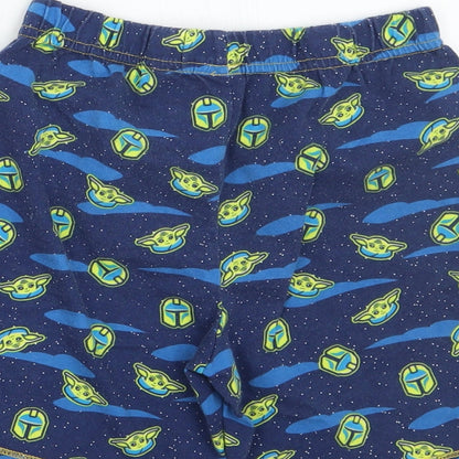 Starwars Boys Blue Geometric  Bermuda Shorts Size 5-6 Years