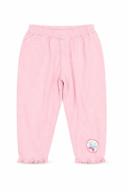 Front view of Mothercare girls’ pink sweatpants, size 2, years