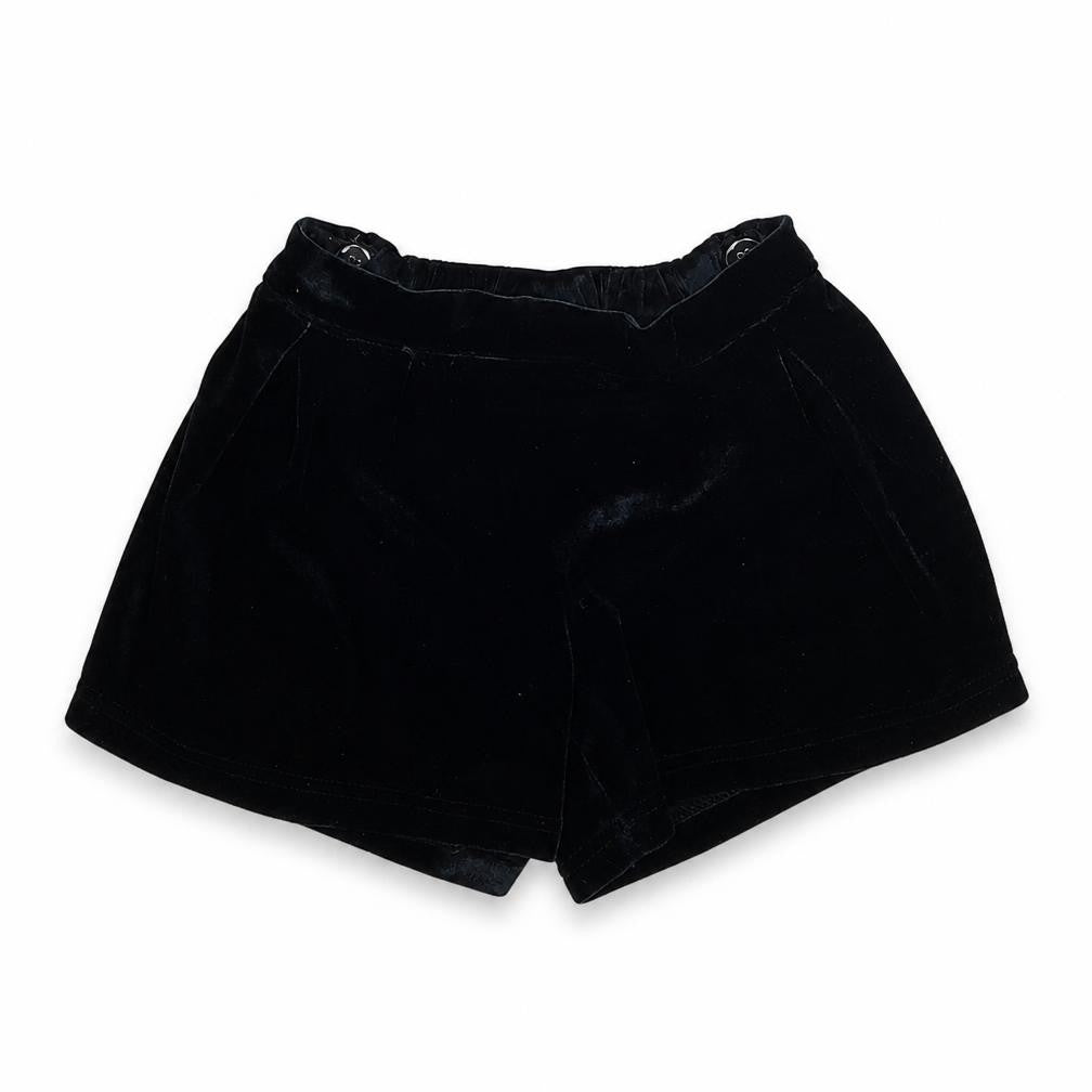 Front view of Marks & Spencer girls’ black sailor shorts, size 2-3, years