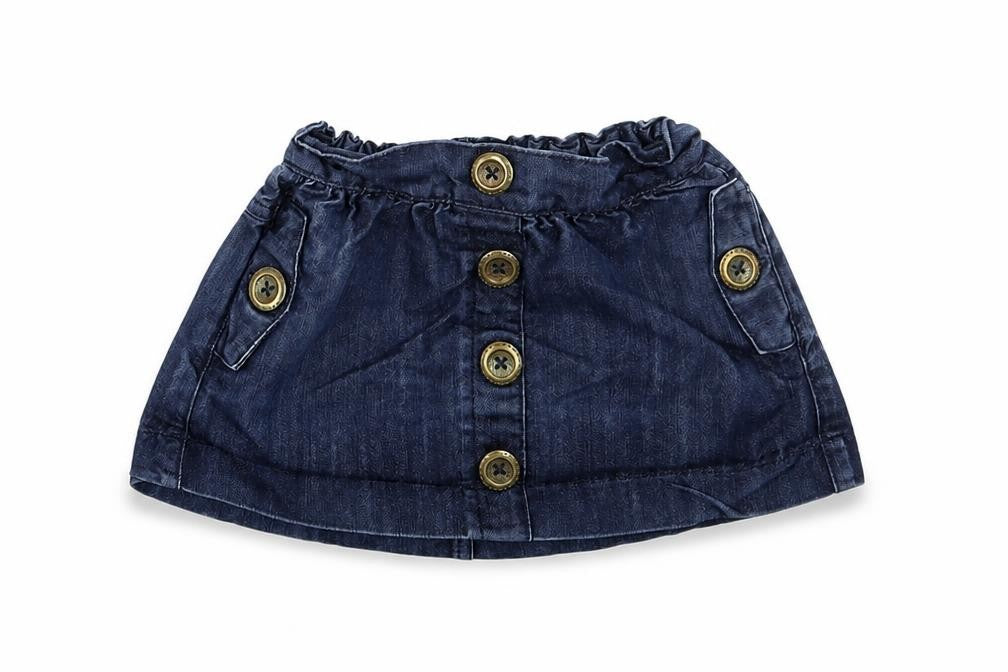 Front view of Next girls’ blue a-line skirt, size 2, years