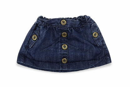 Front view of Next girls’ blue a-line skirt, size 2, years