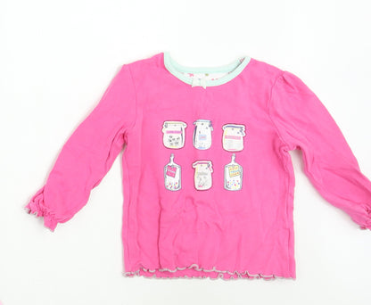 Mothercare Girls Pink   Basic T-Shirt Size 2 Years