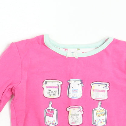 Mothercare Girls Pink   Basic T-Shirt Size 2 Years