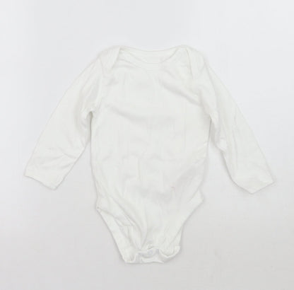 Mothercare Girls White   Babygrow One-Piece Size 18-24 Months