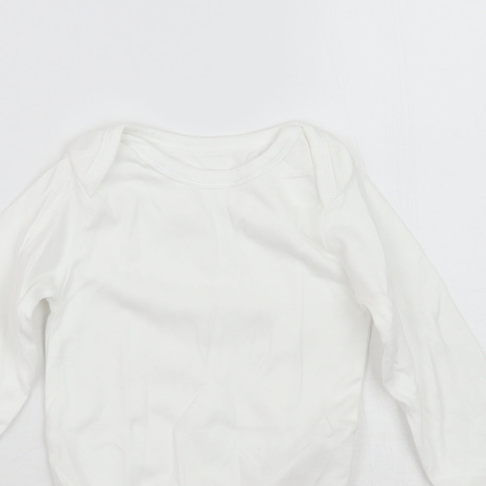 Mothercare Girls White   Babygrow One-Piece Size 18-24 Months
