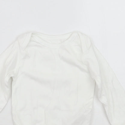 Mothercare Girls White   Babygrow One-Piece Size 18-24 Months