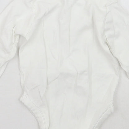 Mothercare Girls White   Babygrow One-Piece Size 18-24 Months