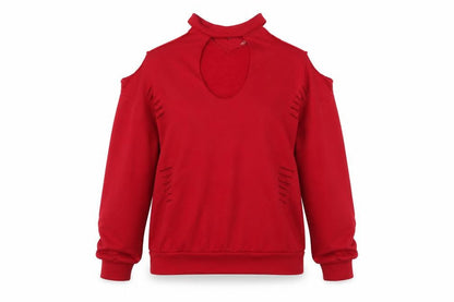 Womens UK Size M Yoins Red Pullover Jumper