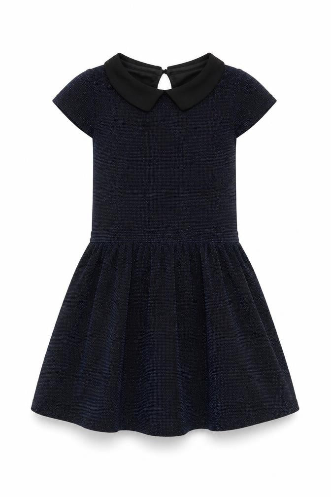 Front view of MISS LIBERTO girls’ blue a-line, size 8, years