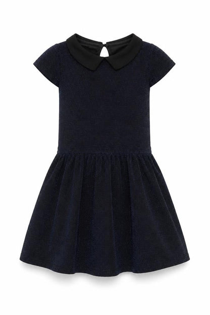 Front view of MISS LIBERTO girls’ blue a-line, size 8, years