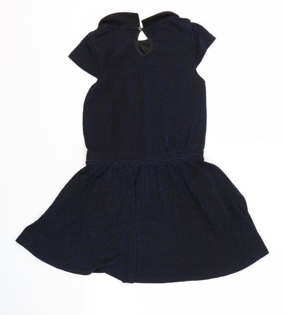 MISS LIBERTO Girls Blue   A-Line  Size 8 Years