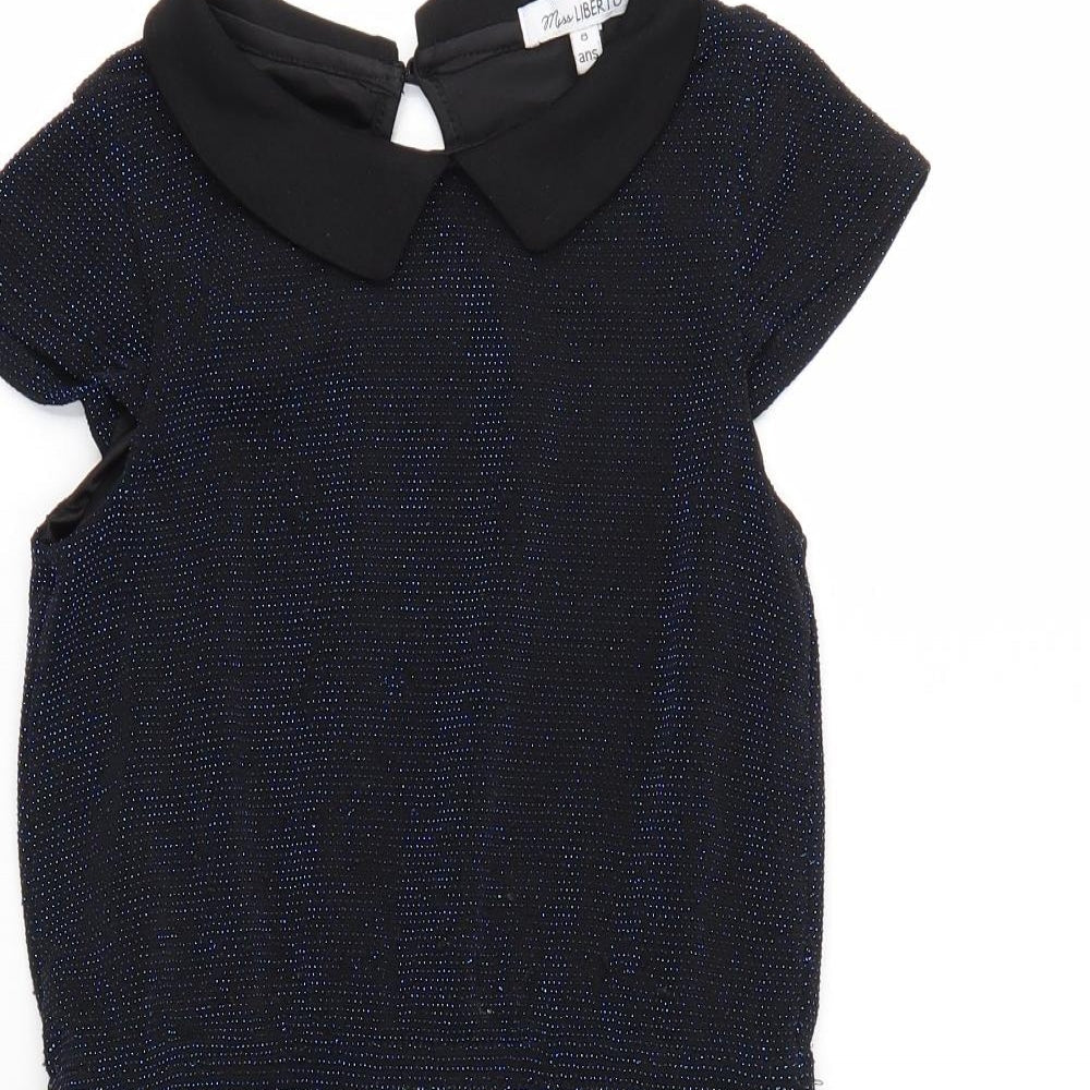 MISS LIBERTO Girls Blue   A-Line  Size 8 Years