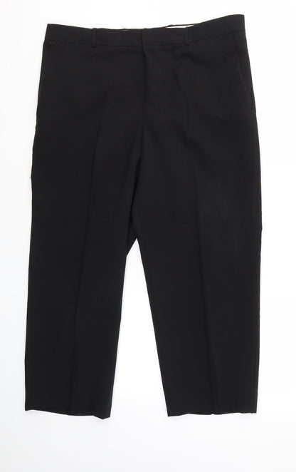 TU Mens Black   Dress Pants Trousers Size 36 in L24 in - Short
