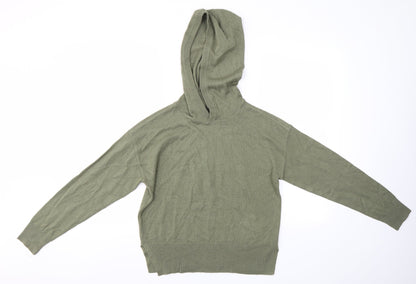 Select Womens Green   Pullover Hoodie Size S