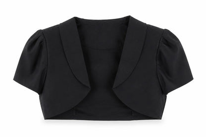 Front view of blackbutterfly women’s black cardigan jumper, size UK 12