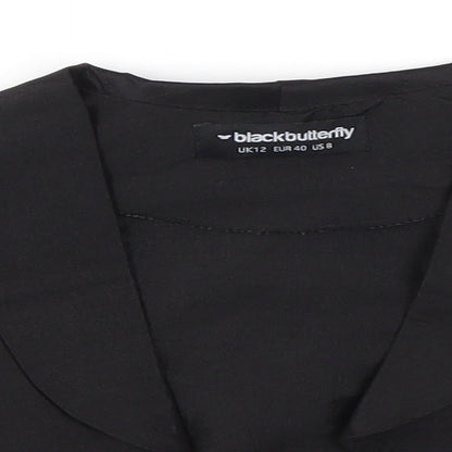 blackbutterfly Womens Black   Cardigan Jumper Size 12