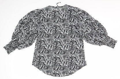 Womens UK Size 8 PREVIEW Multicoloured Basic Blouse