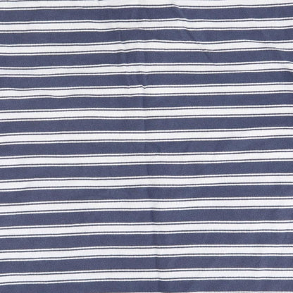Matalan Mens Blue Striped   Polo Size L