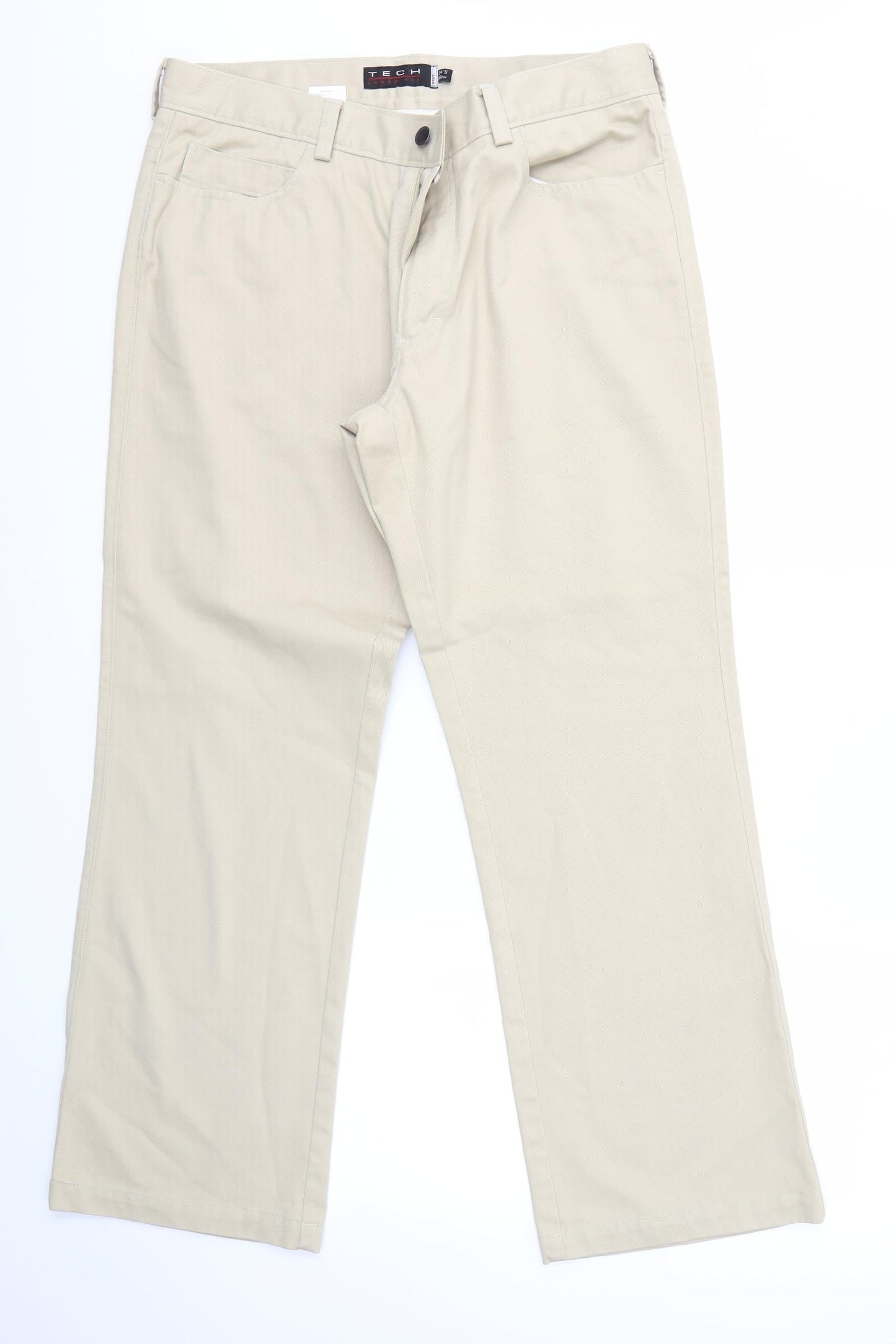 Tech Womens Beige   Bootcut Jeans Size 34 in L29 in - Short