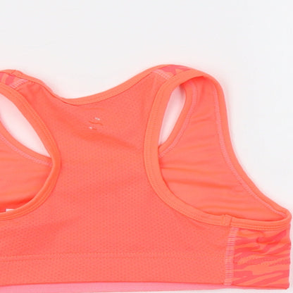 H&M Girls Orange Animal Print  Cropped Tank Size 10-11 Years