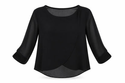 Womens UK Size 10 ASOS Black Basic Blouse