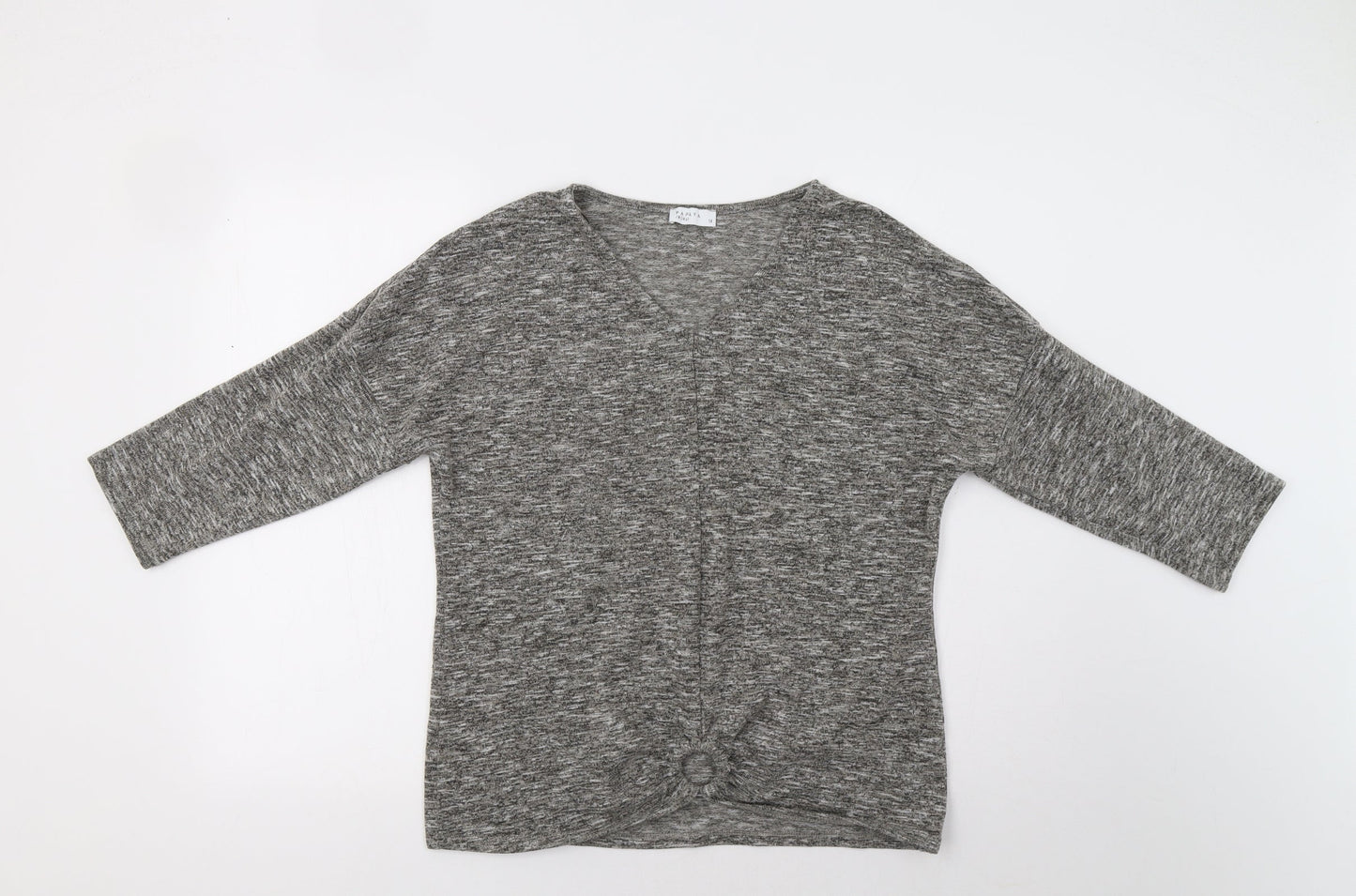 Womens UK Size 14 Papaya Grey Pullover Jumper