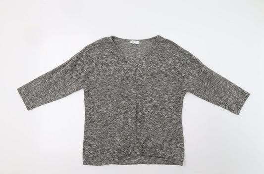 Womens UK Size 14 Papaya Grey Pullover Jumper
