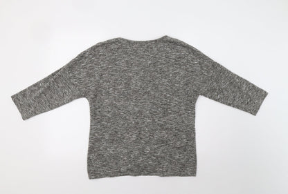 Womens UK Size 14 Papaya Grey Pullover Jumper
