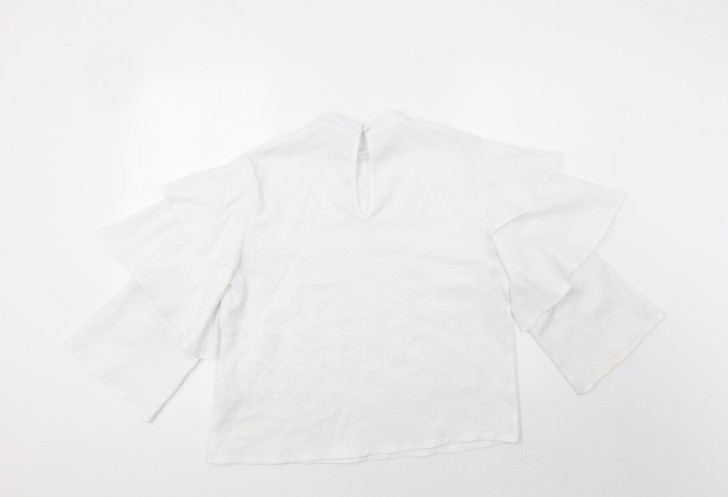 Boohoo Womens White   Basic Blouse Size 12