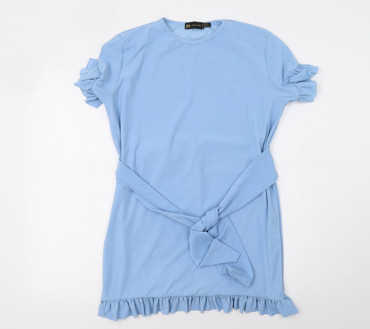 I SAW IT FIRST Womens Blue   Basic Blouse Size 10
