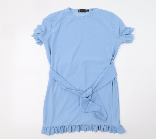 I SAW IT FIRST Womens Blue   Basic Blouse Size 10