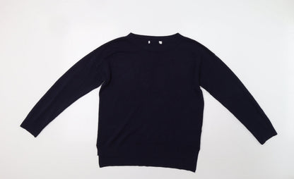 Womens UK Size M NEXT Blue Henley Jumper