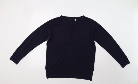 Womens UK Size M NEXT Blue Henley Jumper
