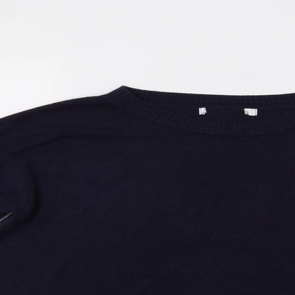Womens UK Size M NEXT Blue Henley Jumper