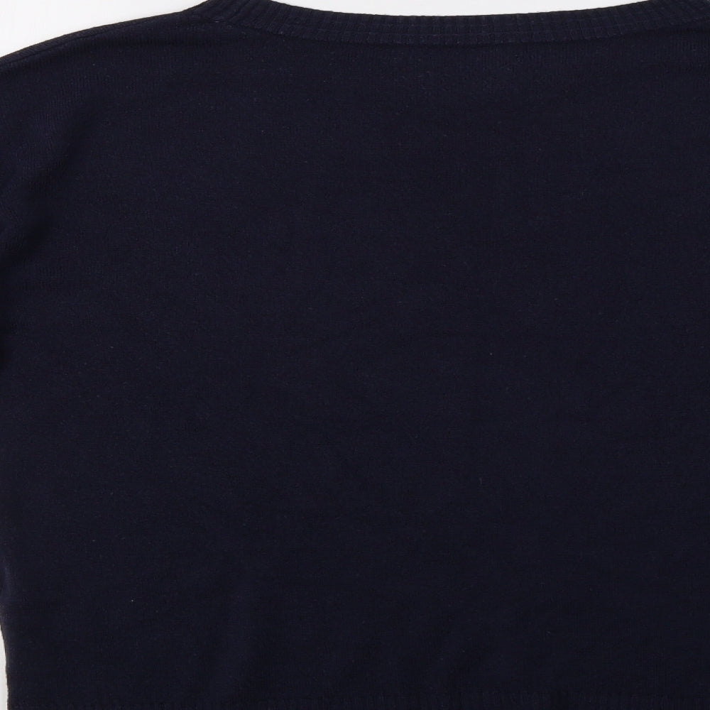 Womens UK Size M NEXT Blue Henley Jumper