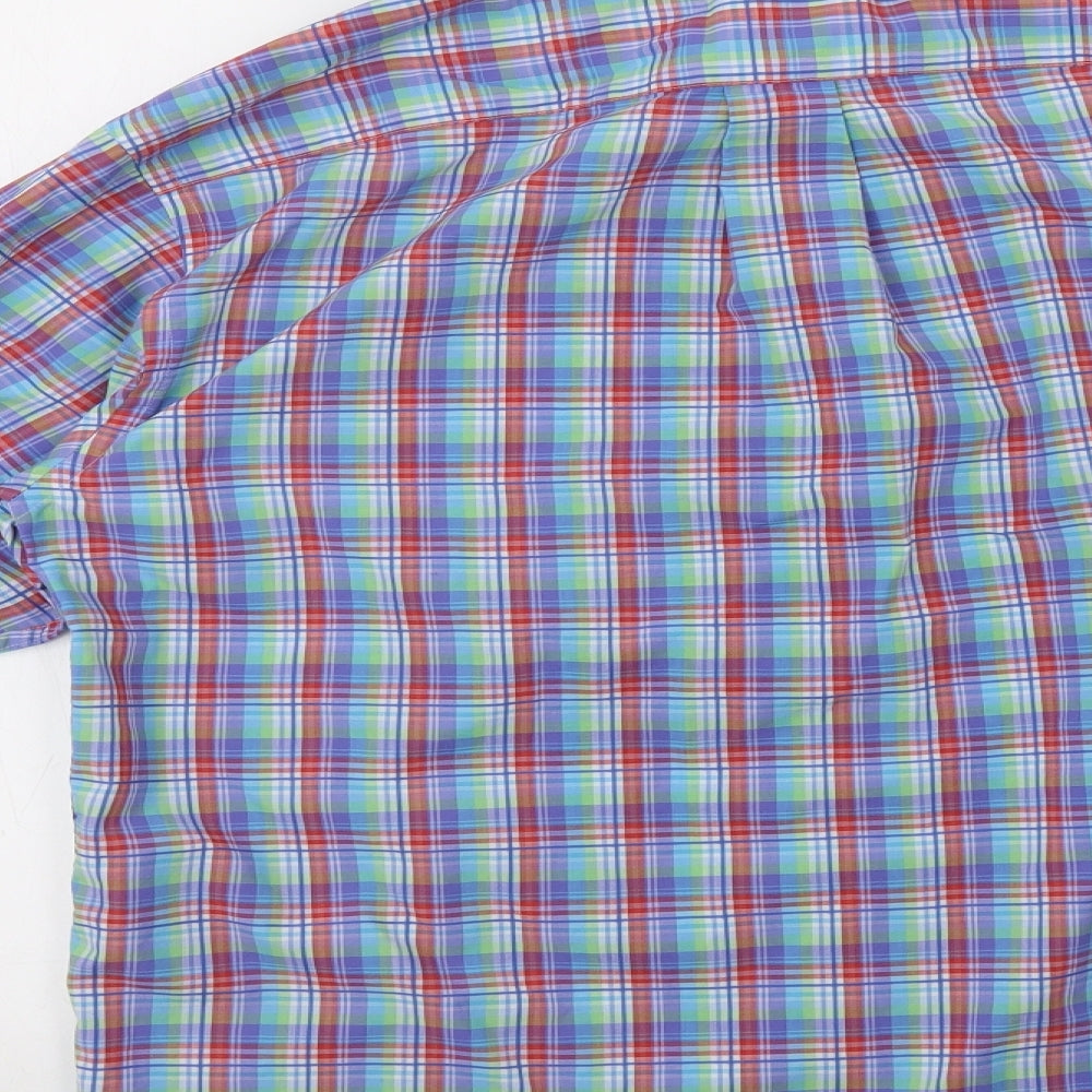 Roundtree & Yorke Mens Multicoloured Check   Button-Up Size M