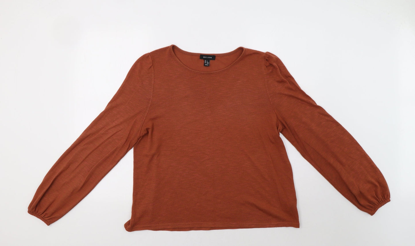Womens UK Size L New Look Brown Pullover Jumper
