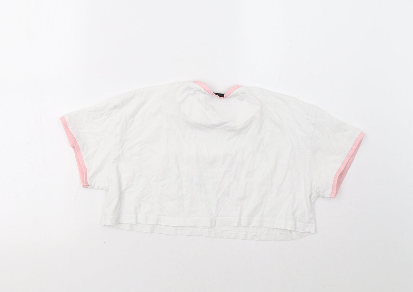 Dfnd Girls White   Cropped Polo Size 11-12 Years