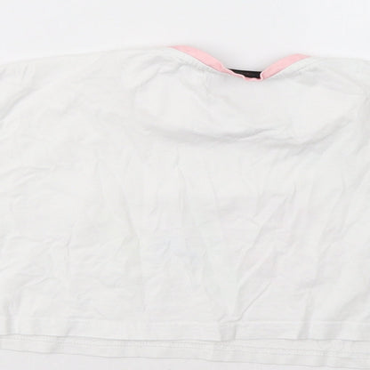 Dfnd Girls White   Cropped Polo Size 11-12 Years
