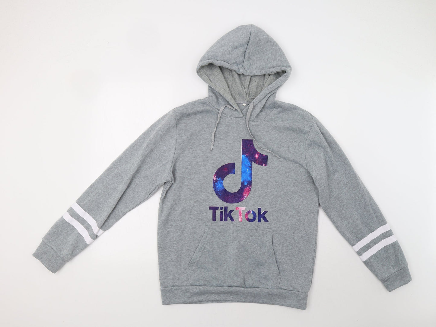 Preworn Womens Grey   Pullover Hoodie Size L  - Tik Tok