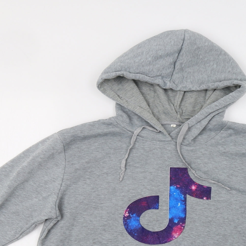 Preworn Womens Grey   Pullover Hoodie Size L  - Tik Tok