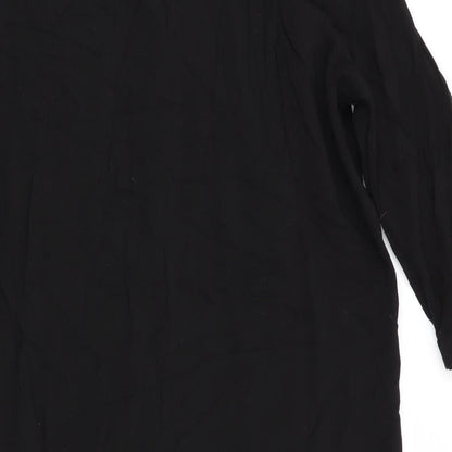 H&M Womens Black   Shirt Dress  Size 10  - Pullover Style