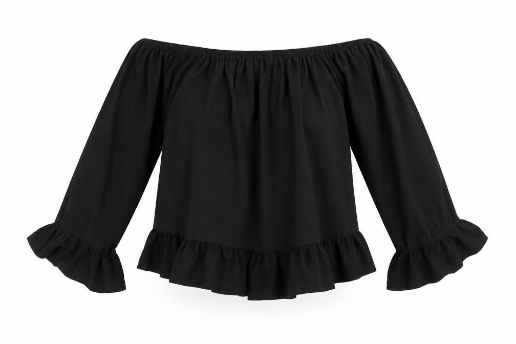 Womens UK Size 10 Atmosphere Black Basic Blouse