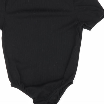 Boohoo Womens Black   Bodysuit One-Piece Size 10